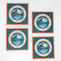Lassen Volcanic Legacy 4-Piece Coaster Set
