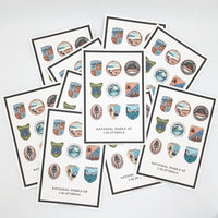 National Parks of California 10-Piece Postcard Set