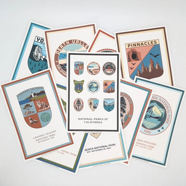 California Collection 10-Piece Postcard Set