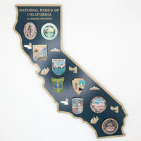 National Parks of California 9-Piece Enamel Pin Set