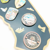 National Parks of California 9-Piece Enamel Pin Set