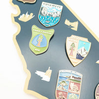 National Parks of California 9-Piece Enamel Pin Set