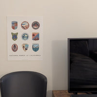 National Parks of California Poster