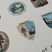 National Parks of California Poster