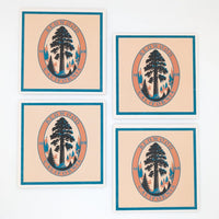 Redwood Legacy 4-Piece Coaster Set