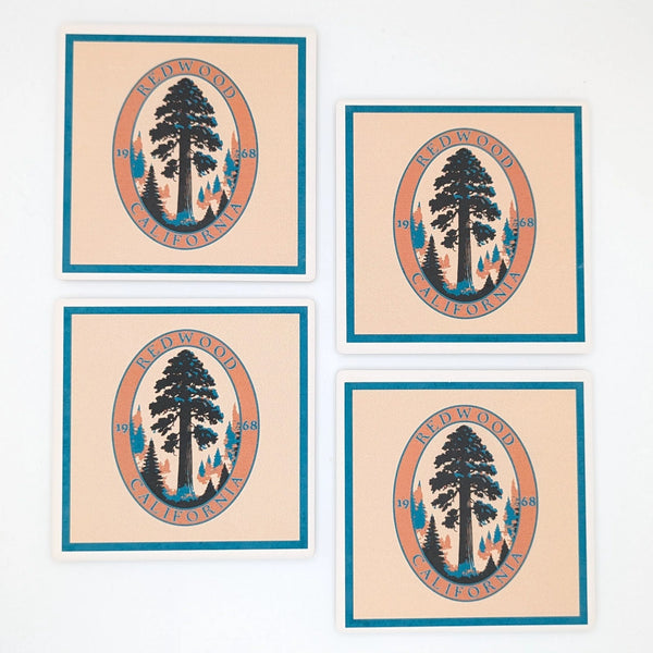 Redwood Legacy 4-Piece Coaster Set
