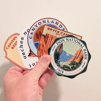 5-Piece National Park Sticker Set