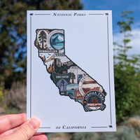 National Parks of California Print