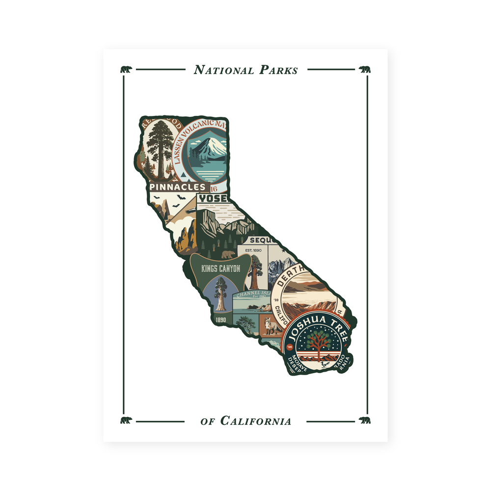National Parks of California Print