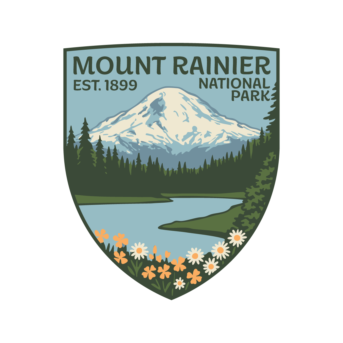 Mount Rainier National Park design